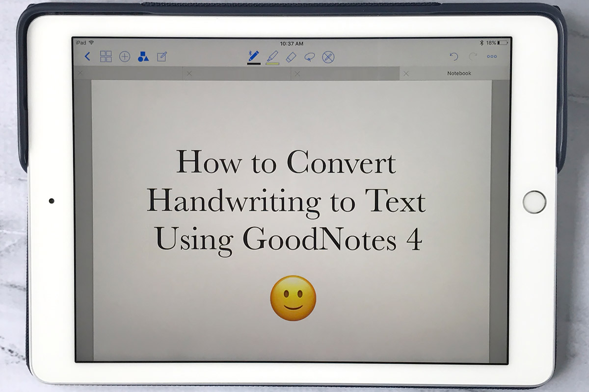 GoodNotes 4 Best Note Taking App How To Convert Handwriting To Text 