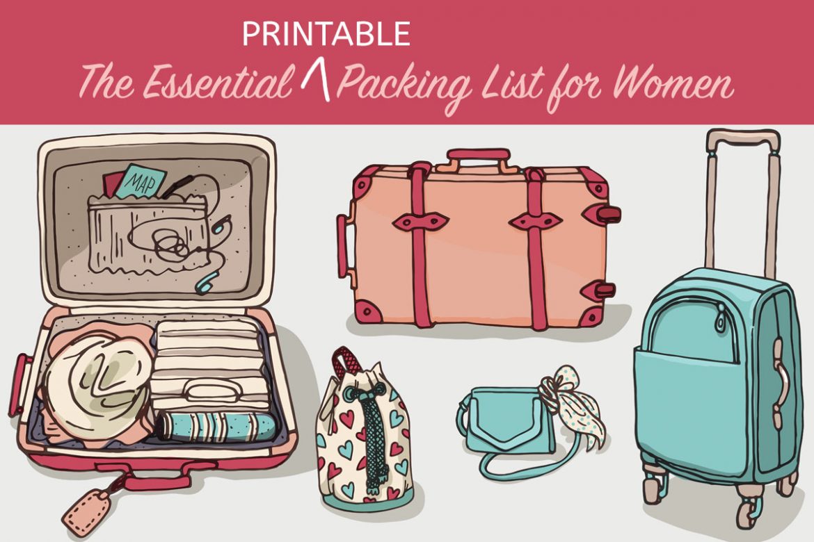 Making Travel Less Stressful Essential Printable Packing List For Women