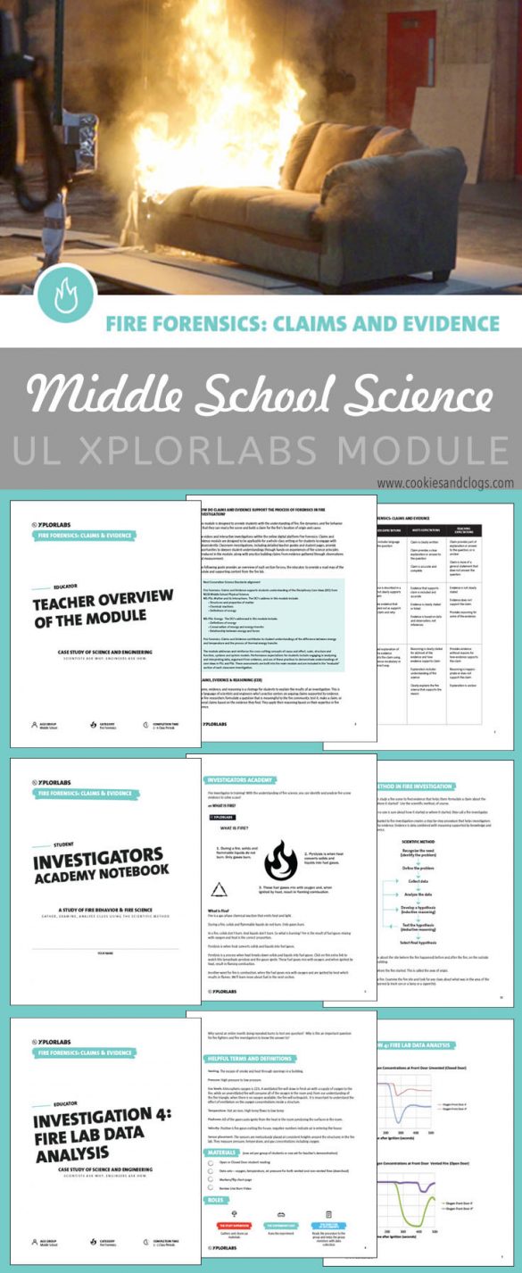 Middle School STEM — UL Xplorlabs Fire Forensics: Claims And Evidence