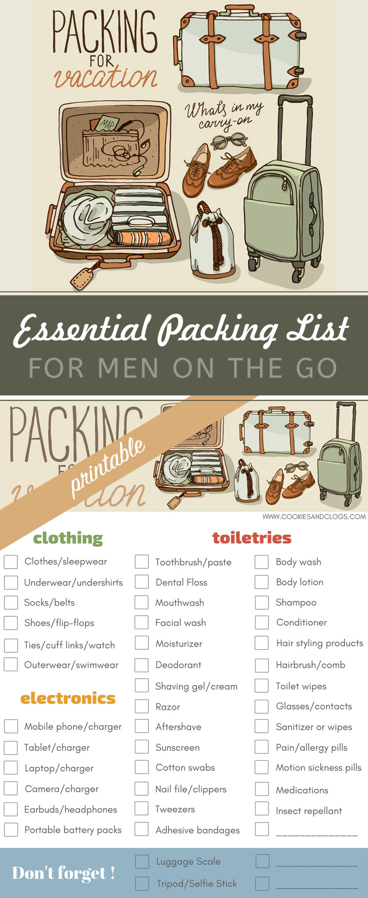 Our Road Trip Essentials & Travel Checklist Printable  Packing tips for  travel, Travel checklist printable, Travel packing checklist